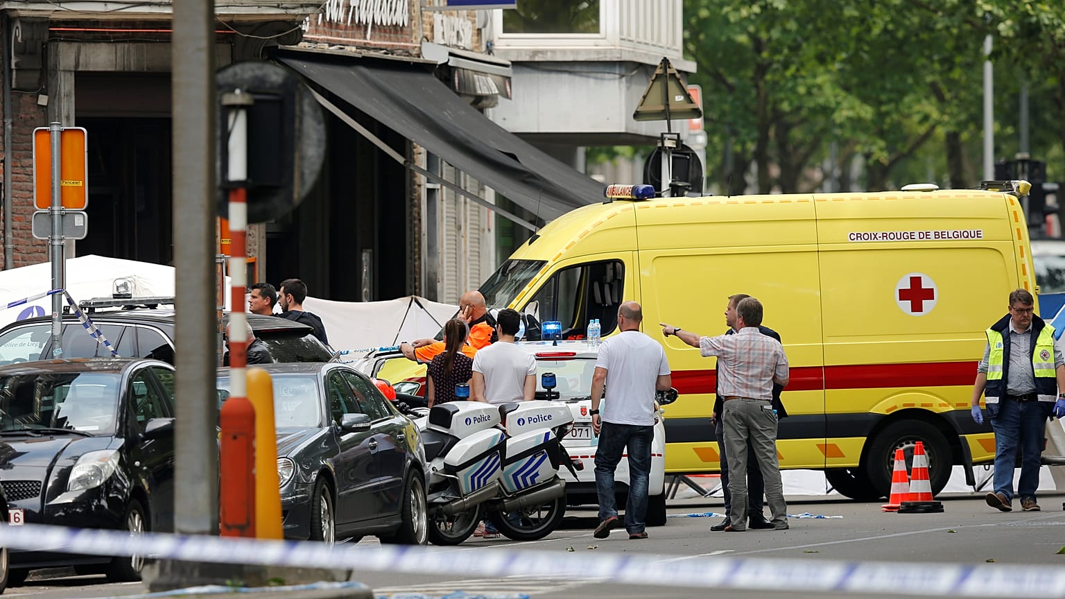 Fusillade à Liège, en Belgique, le 29/05/2018.