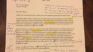 رسالة وصلت من البيت الأبيض لمعلمة لغة إنجليزية
