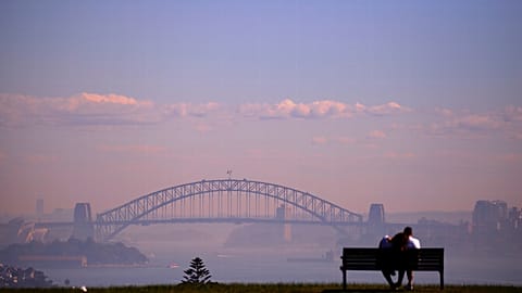 Sydney dans la brume