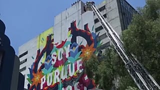 Mexikó: falfestőket mentettek a magasból