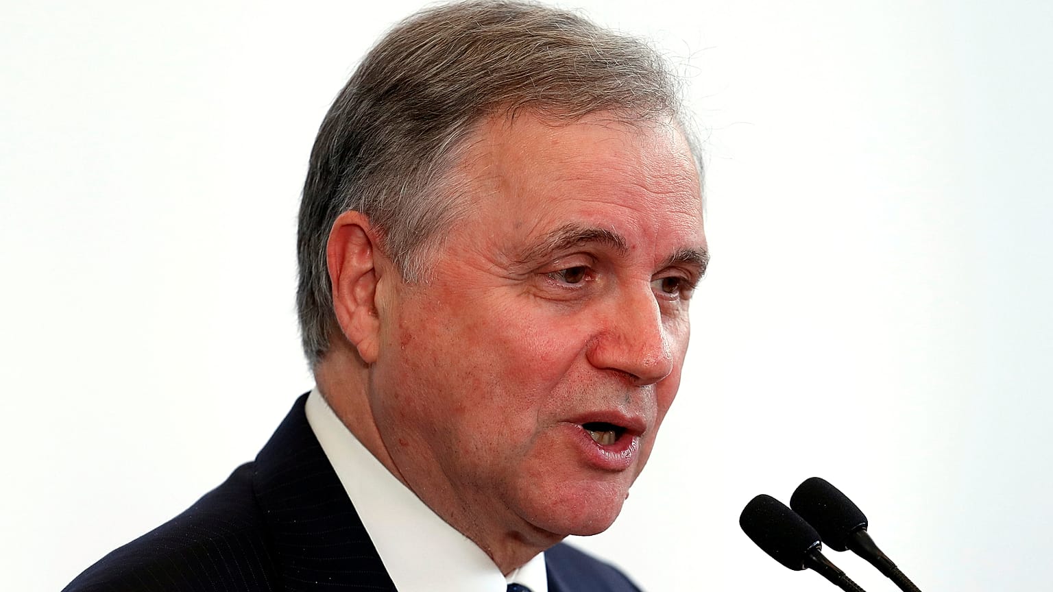 Bank of Italy Governor Ignazio Visco speaks during a meeting in Rome