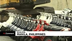 Filipinler'de 122 kaçak lüks motorsiklet hurdaya çevrildi