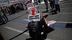 Striking Greek workers brought Athens to a halt on Wednesday