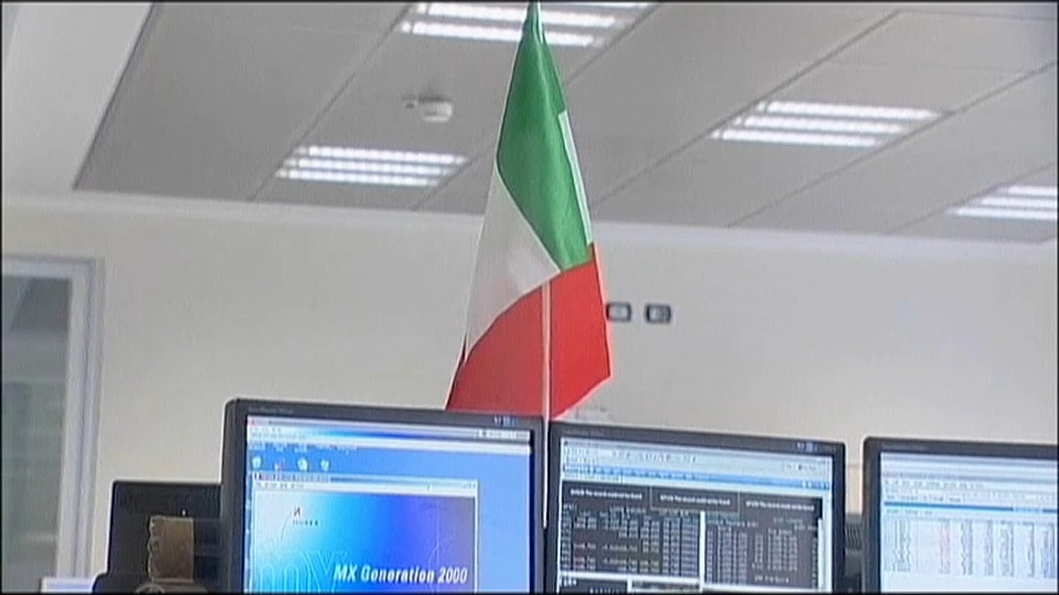 Las bolsas bailan al son de Italia 