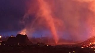 Vulkantornado auf Hawaii