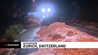 Nyáreleji hó Svájcban
