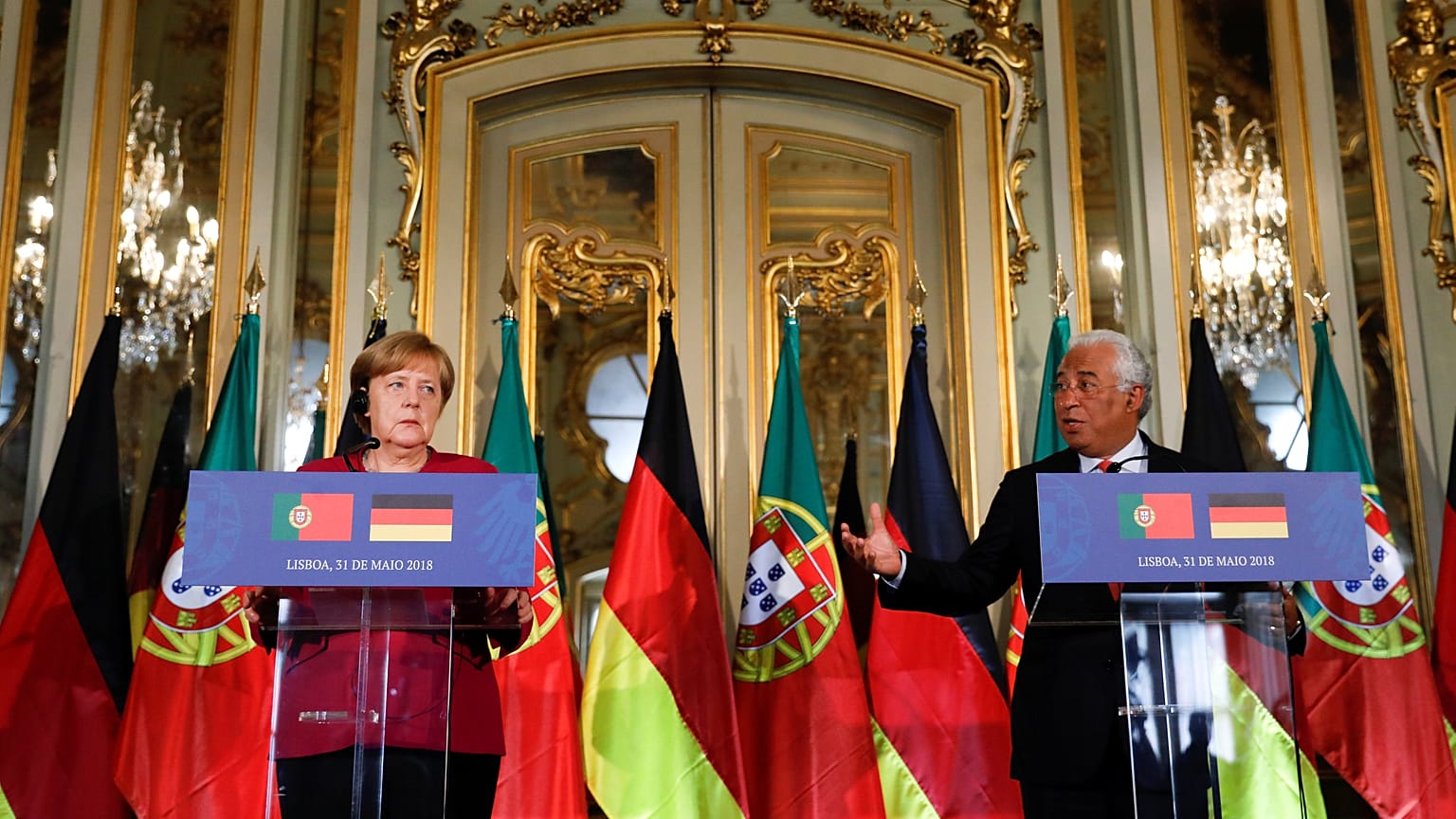 Angela Merkel satisfeita com "situação otimista" de Portugal