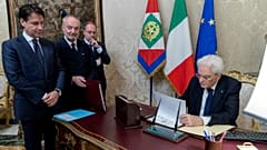 Italy's Prime Minister-designate Conte-Italian  President Mattarella
