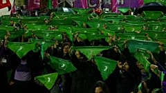 Buenos Aires: Frauen in Grün für Abtreibung
