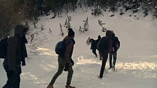 Réfugiés dans les Alpes