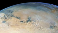 Planet Mars viewed from pole to pole with striking detail