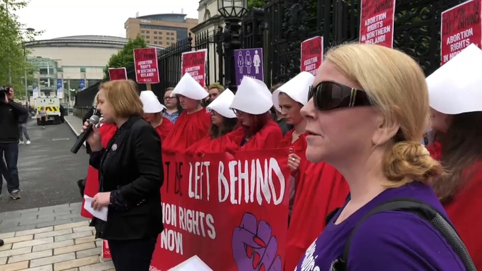 Northern Ireland abortion pill protest