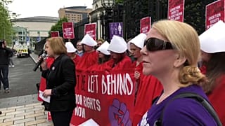 Northern Ireland abortion pill protest