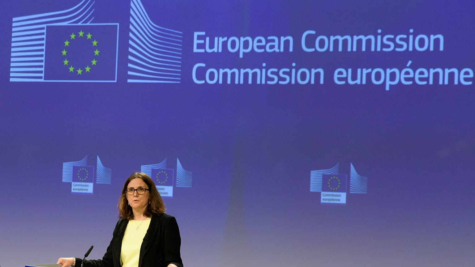 La Commissaire européenne au Commerce Cecilia Malmström