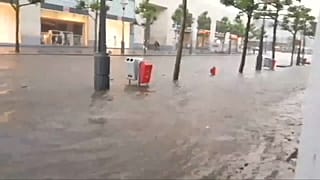 Starkregen setzt Lüttich unter Wasser