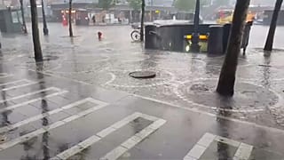 Mau tempo provoca o caos em Liège