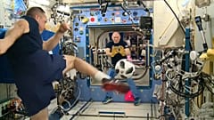 El Mundial de Fútbol ha llegado a la Estación Espacial Internacional