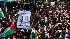 Funérailles d'une jeune secouriste palestinienne 