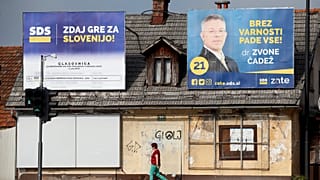 Wahlplakate in Ljubljana
