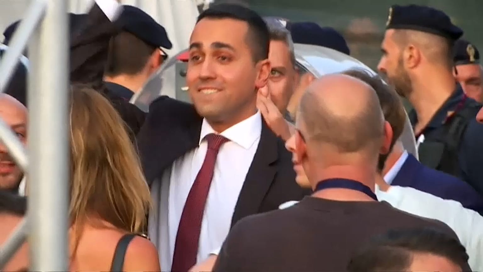 Celebrations at 5-Star Movement rally in Rome