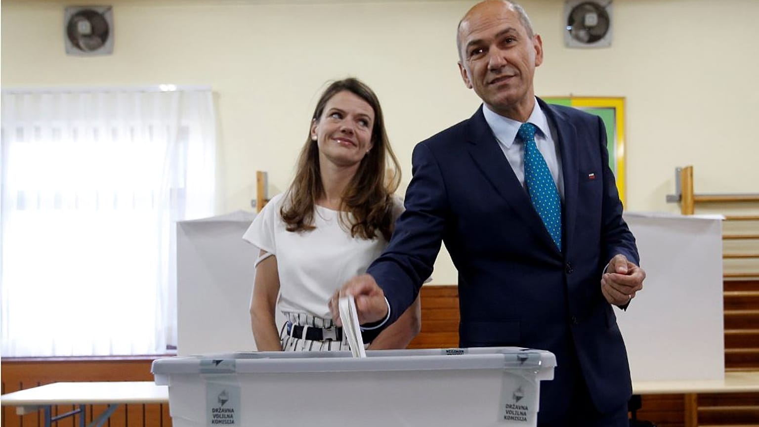 Ο Γιάνεζ Γιάνσα, ηγέτης του ακροδεξιού κόμματος SDS