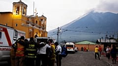 Volcano and prayers guatemala