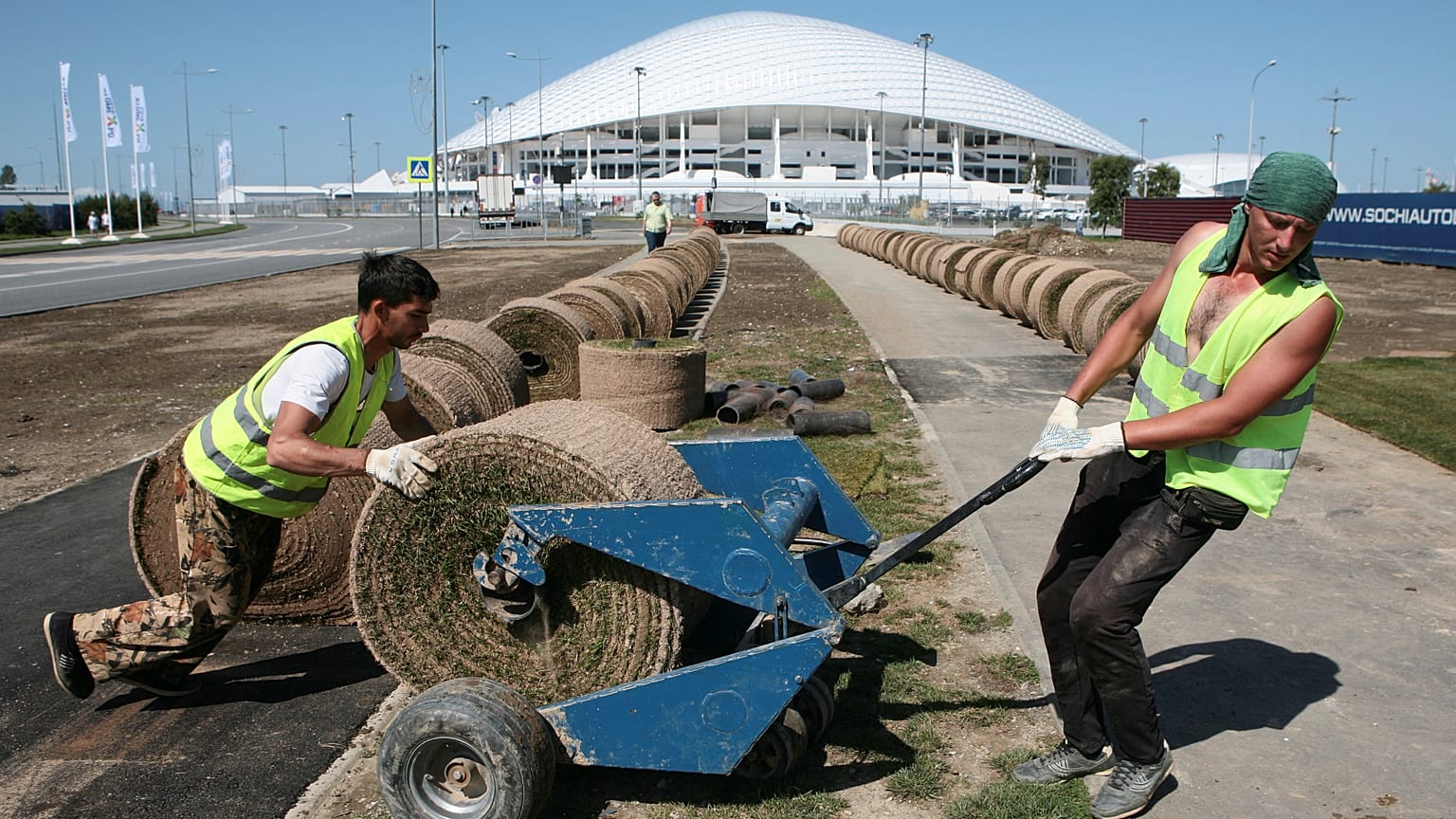 Sochi prepara-se para o Portugal-Espanha