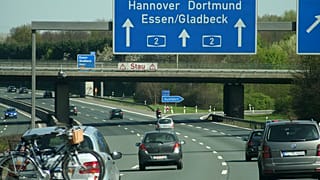 Eine Autobahn in Deutschland.