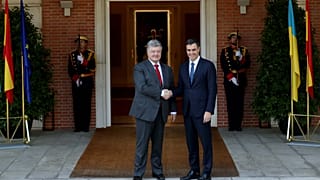 Sánchez recibe a Poroshenko en la Moncloa