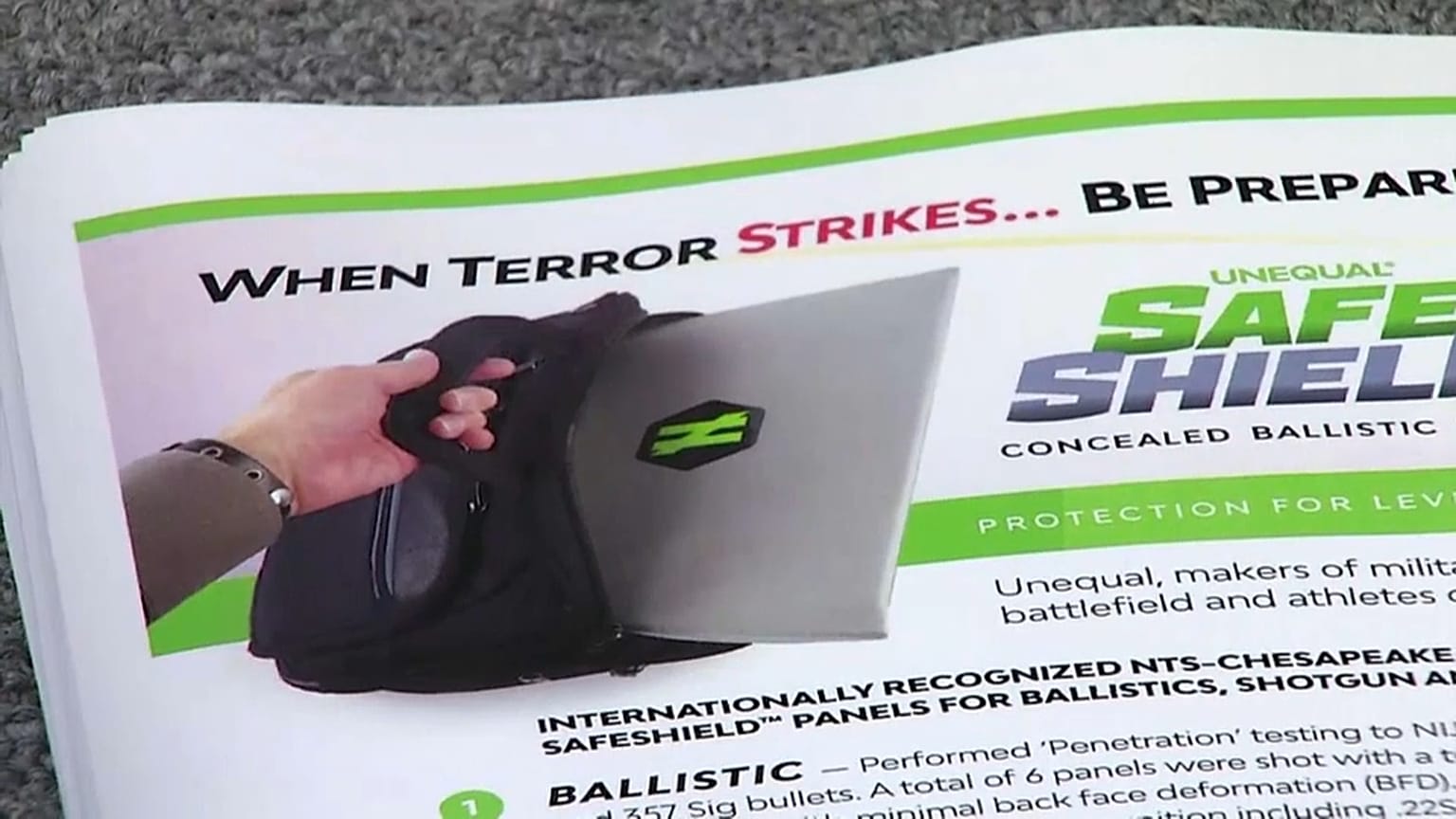 Schussresistente Platten für Schulrucksäcke