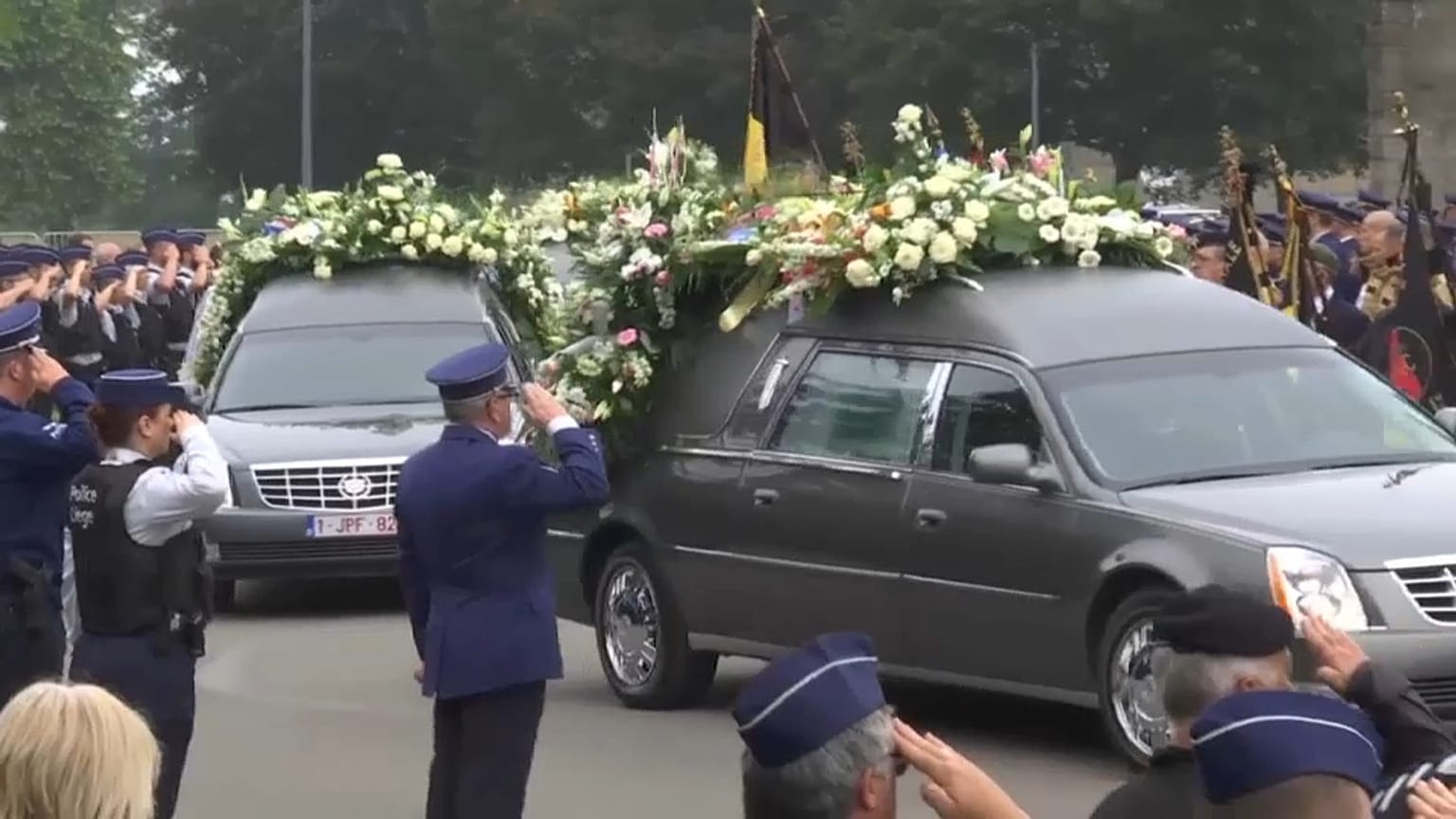 Funérailles poignantes des policières de Liège