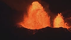 Потоки лавы на острове Гавайи