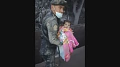 Dramatische Rettung aus der Vulkanasche: Baby wohlauf