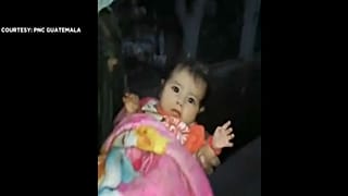 نجات کودک گواتمالایی از میان خاکستر آتشفشان