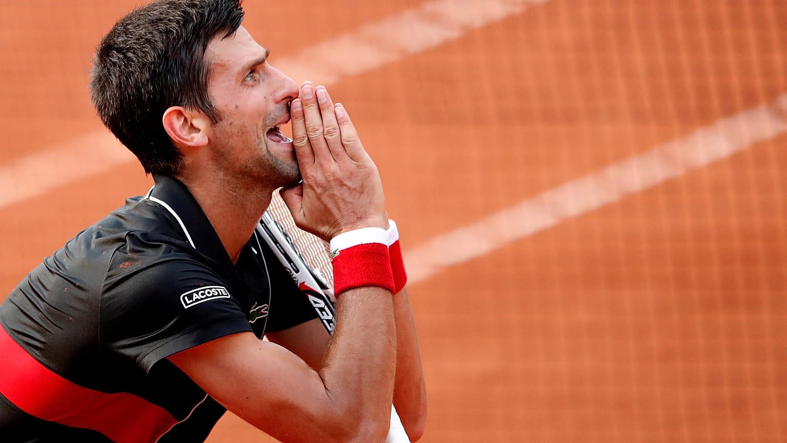 Novak Djokovic cai com estrondo nos 'quartos' de Roland Garros