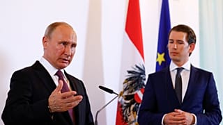 Putin hat sich auch mit dem österreichischen Kanzler Kurz ausgetauscht.