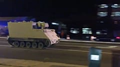 A stolen armoured personal carrier
