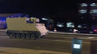 A stolen armoured personal carrier