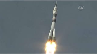 Soyuz blasting off for the ISS