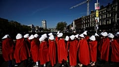 Írországi döntéspárti tüntetők 2018. május 23-án