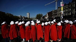 Írországi döntéspárti tüntetők 2018. május 23-án