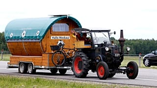 En tracteur pour la Coupe du monde en Russie