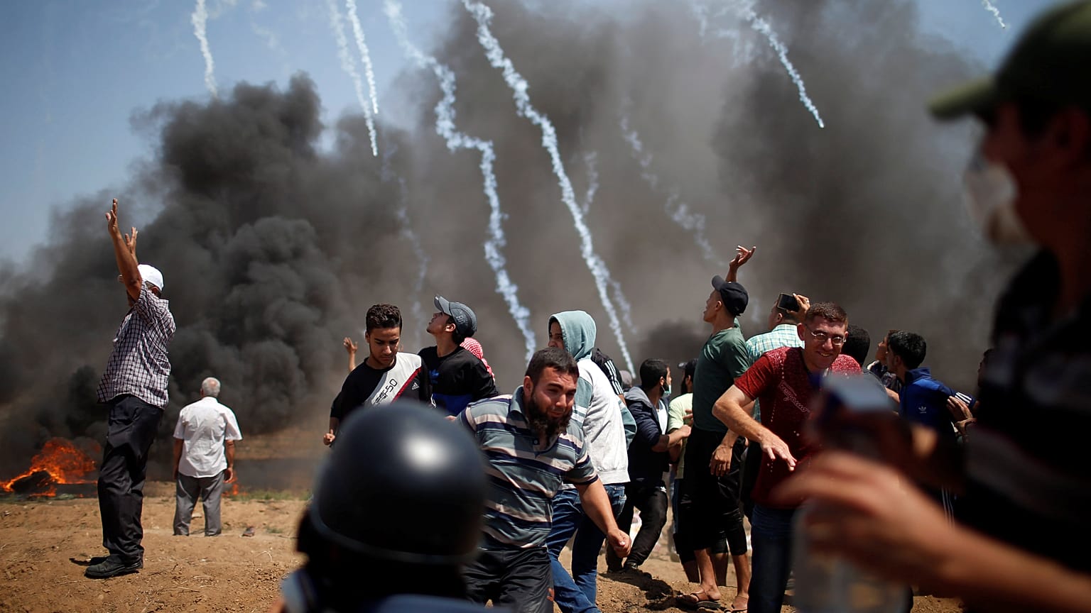 Un centenar de heridos en las protestas en Gaza, entre ellos dos periodistas