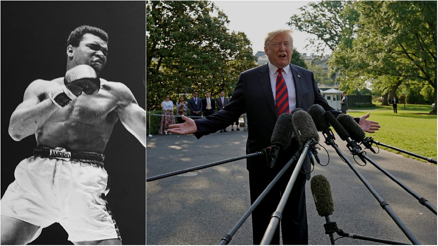 Trump departs the White House in Washington