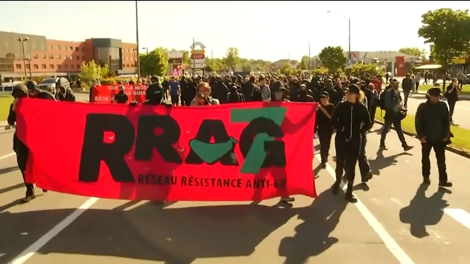 Protestas antes de la Cumbre del G7