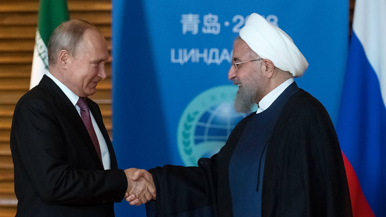 دیدار روحانی و پوتین در کینگدائو چین