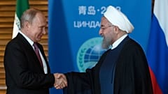 دیدار روحانی و پوتین در کینگدائو چین