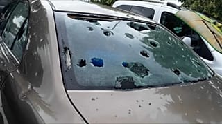 На Словению обрушился град