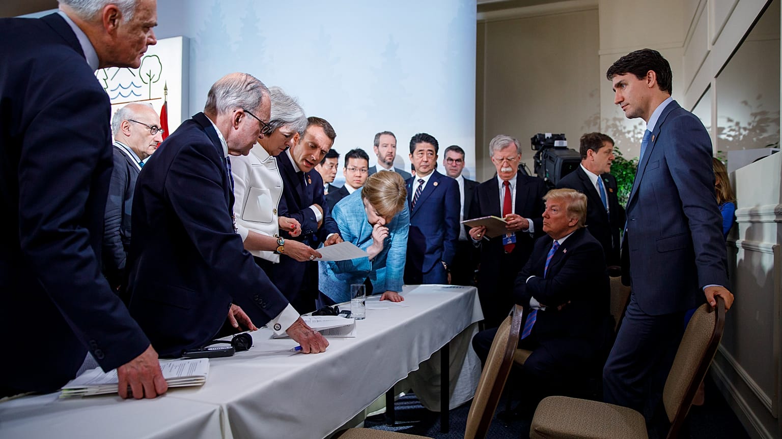 President Trump with other G7 leaders