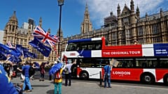 Anti-Brexit demonstrators protest in London